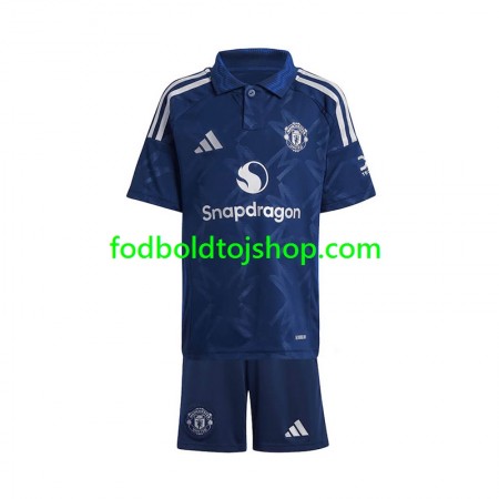 Manchester United Børn Udebane Fodboldsæt 2024-25 S/S (+ Korte bukser)